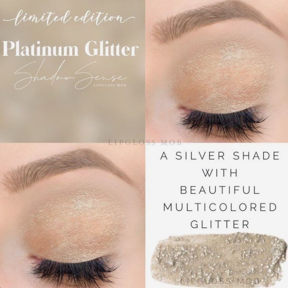 ✨ 2/$27- 3/$40 - 4/$50 or buy more and save more! ✨Platinum Glitter ShadowSense